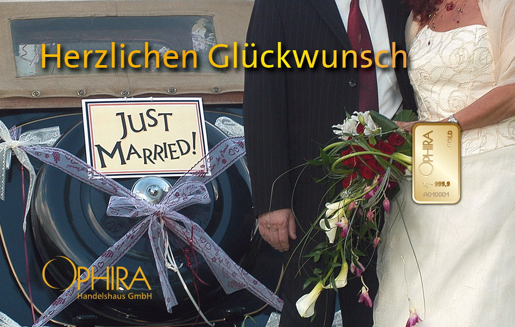 Just Married Gold einmal