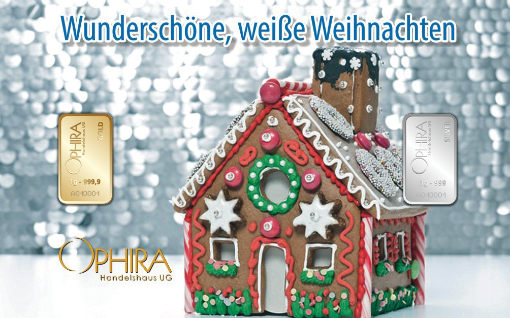 Lebkuchenhaus einmal Ophiragold und einmal Silber